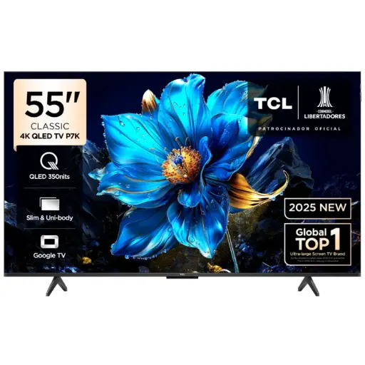 TV TCL 55" QLED 4K UHD Google TV 55P7K